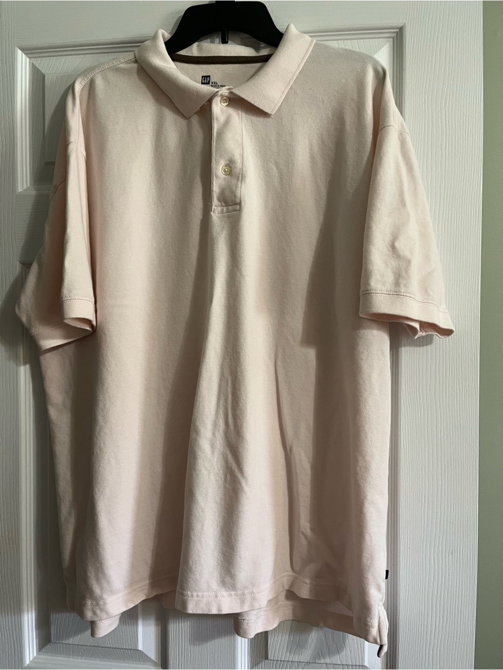 GAP Men's Polo Shirt - Pale Pink